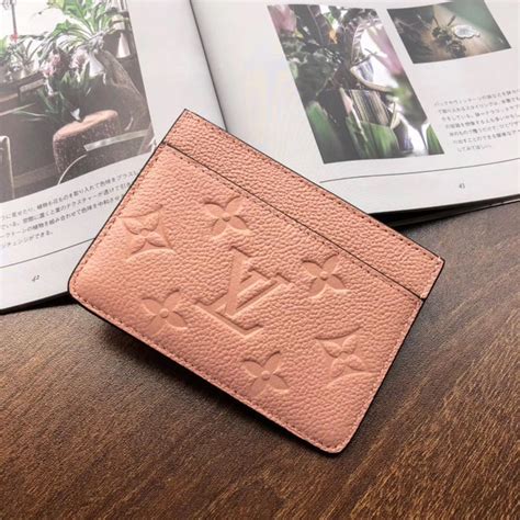 louis vuitton card holder pink|Louis Vuitton card holder collection.